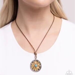 Gold and Silver Pendant Necklace